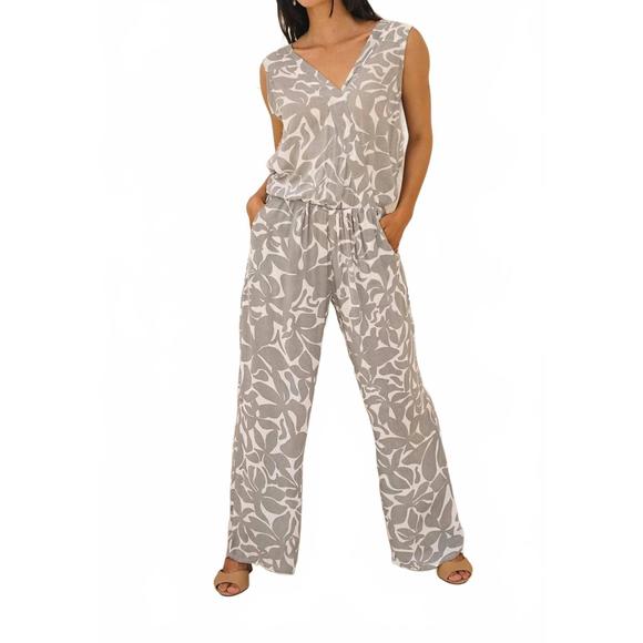 NEW KHUSH essential kahaia jumpsuit in frangipani silver